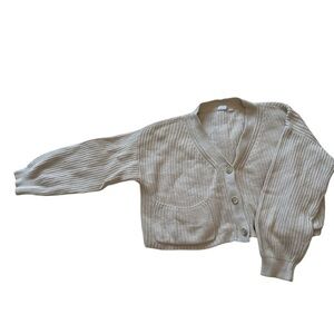Juniors Girl Size 10 GAP Cream Cardigan Sweater